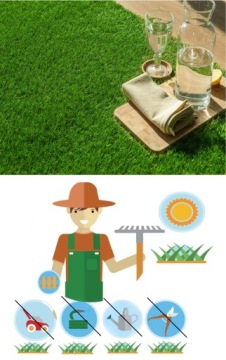 ИСКУССТВЕННАЯ ТРАВА ТОЛЩИНОЙ 30 ММ ИДЕАЛЬНО ДЛЯ БАЛКОНА, ТЕРРАСЫ, САДА 1 М