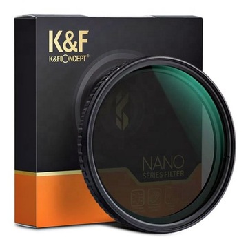 Filtr szary regulowany K&F Concept Nano X (ND8-ND128) 37mm