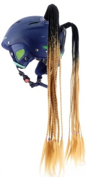 Коса для лыжного велосипедного шлема