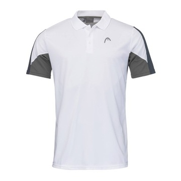 Koszulka polo tenisowa męska HEAD Club 22 Tech Polo white/navy L