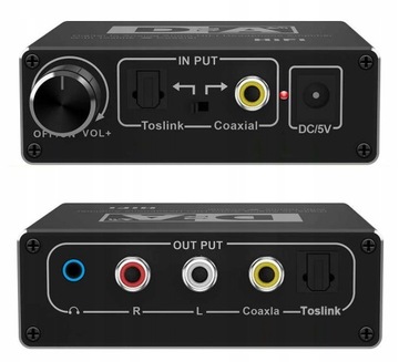 ЦАП цифро-аналоговый аудиоконвертер Toslink