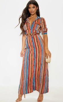 B21 sukienka maxi paski 32 PrettyLittelThing