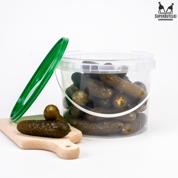 Ведро 3л, пластиковый пищевой контейнер.