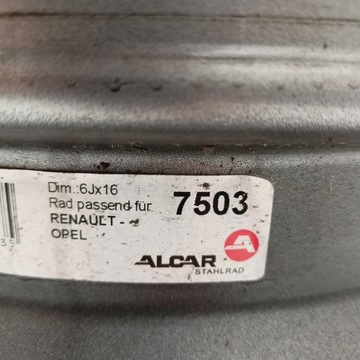 DISK 5X114,3 16 TRAFIC VIVARO TALENTO 1KS (E9660)