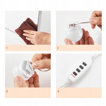 USB-тумба для ванной комнаты, 10 лампочек 45x45x49 мм