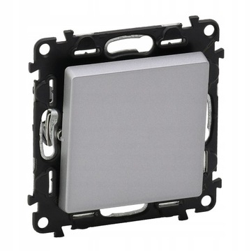 Przycisk pojedynczy Valena Life 752311 aluminium