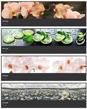 Моющиеся фотообои для кухни 300 см х 60 см.