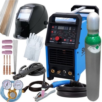 Spawarka TIG AC/DC 200 Puls HF zestaw ALUMINIUM