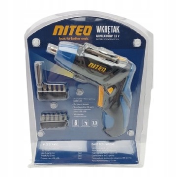 АККУМУЛЯТОРНАЯ ОТВЕРТКА NITEO ОТВЕРТКА автоматическая 3,6 В