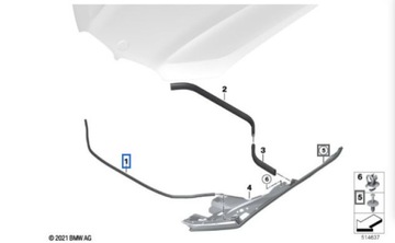 USZCZELKA MASKI PRZEDNIA BMW X7 G07 19- 7495997