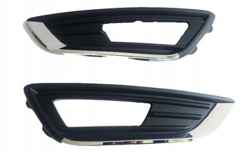 FORD FOCUS MK3 FL 14-ATRAPA ZDERZAKA CHROM KOMPLET