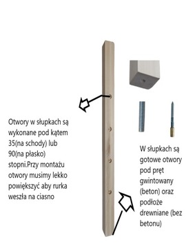 Полные перила для лестницы