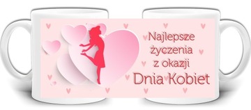 PREZENT DZIEŃ KOBIET ŻYCZENIA KUBEK +PUDEŁKO GW676