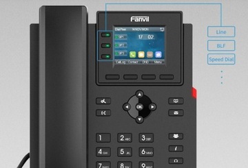 Проводной VoIP-телефон Fanvil X303P с цветным дисплеем SIP POE