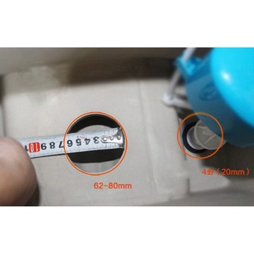 Zawór spłukujący toaletę Zawór wylotowy wody Wymiana zbiornika toalety WC 28cm