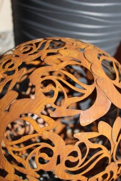 ДЕКОРАТИВНАЯ СВЕТИЛЬНИК САДОВЫЙ ШАР РОЗА УЛИЧНЫЙ САДОВЫЕ ШАРЫ 35 СМ КОРТЕН