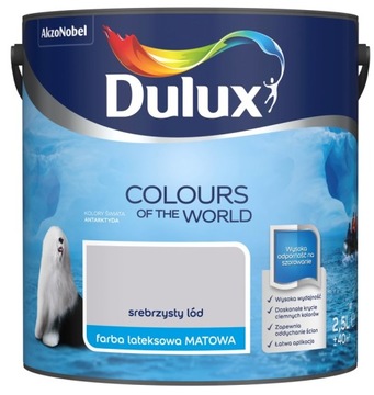 FARBA DULUX KOLORY ŚWIATA- srebrzysty lód, 2.5l