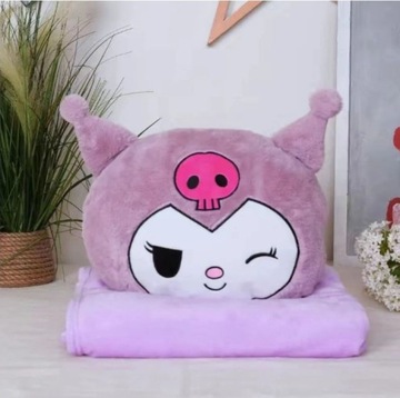 Kuromi pluszowa poduszka z kocem Mega hit Nowość