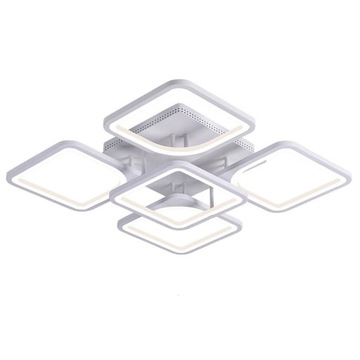 LAMPA WISZĄCA RING PLAFON LAMPA SUFITOWA żyrandol LED + PILOT 3 BARWY