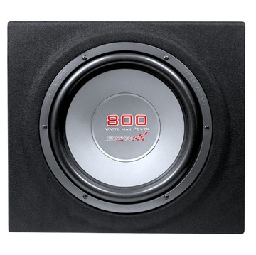 SKRZYNIA BASOWA TUBA MAC AUDIO 800W 30CM MOCNA + WZMACNIACZ KABLE PRZEWODY