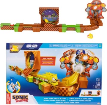 SONIC 3 THE HEDGEHOG набір трек GO GO RACERS DELUXE з міні транспортним засобом