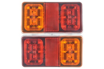 LAMPA LED DIODOWA PROSTOKĄTNA DO LAWETY PRZYCZEPY