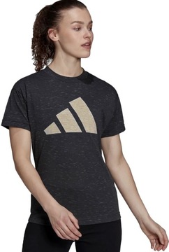 CZARNA KOSZULKA DAMSKA SPORTOWA T-SHIRT ADIDAS