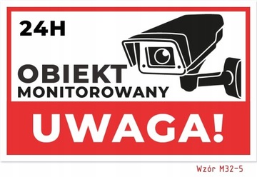 TABLICZKA monitoring 32x20 OBIEKT monitorowany
