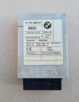 BMW X3 E83 MINI R52 MODUL TLAKU PNEUMATIKA RDC