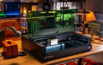 XTOOL S1 ТОЧНЫЙ ЛАЗЕРНО-ГРАВИРОВАЛЬНЫЙ СТАНОК 2В1 40ВТ ДЫМОПОГЛОЩИТЕЛЬ - КОМПЛЕКТ