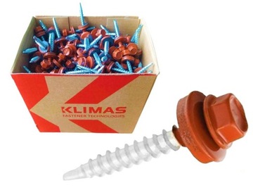 Wkręt farmerski z podkładką do mocowania blach 4,8x35 mm 250 szt. (801)