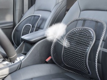 Эргономичная поддержка спины, поясничная поддержка с массажером для кресла.