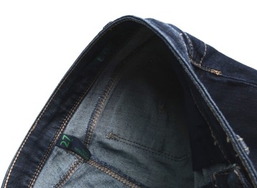 ДЖИНСЫ СКИННИ BENETTON 27 ТЕМНО-СИНИЕ ПИН-АП