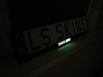 Рамка номерного знака BMW M power /2 шт.