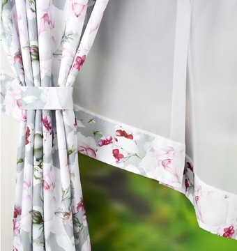 ГОТОВЫЕ ШТОРЫ С ЦВЕТАМИ ГОТОВЫЕ ШТОРЫ ДЛЯ ГОСТИНОЙ ВУАЛЬ