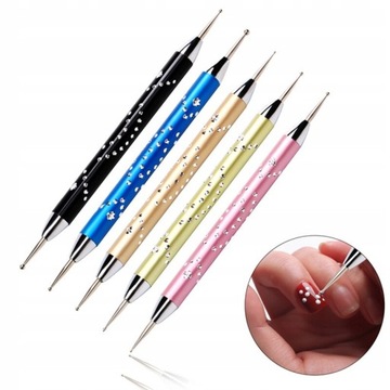 5Pcs Set UV Gel Painting Drawing Nail Art Dot