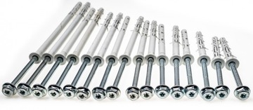 Kołki ramowe rozporowe 10x100 KLUCZ+TX torx 50szt
