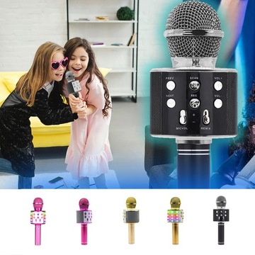 Outlet - Mikrofon karaoke z głośnikiem bluetooth Manta MIC10-G Złoty