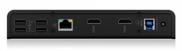 Док-станция IcyBox IB-DK2251AC для ноутбука DisplayLink, 2 x HDMI