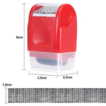 МАСКИРУЮЩИЙ ШТАМП ЧЕРНИЛЬНЫЙ ВАЛИК S МАСКИРУЮЩИЙ ИДЕНТИФИКАТОР