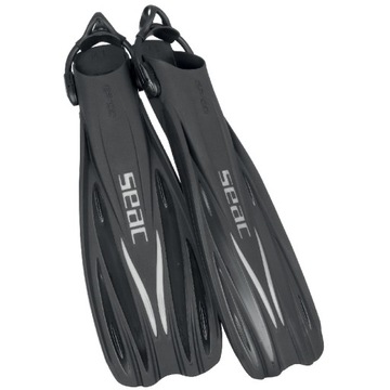 Płetwy regulowane sling strap do nurkowania SEAC GP100 S czarne XS-S 34/36