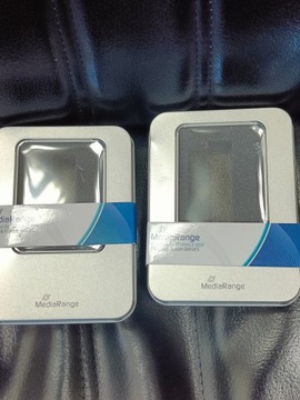 2x Металлическая коробка. Коллекционный футляр для карт Pendrive/MediaRange.