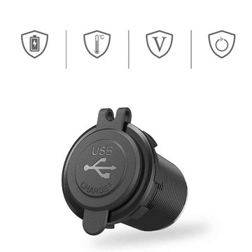 Автомобильное зарядное устройство мощностью 65 Вт, розетка USB C, разъем QC3.0