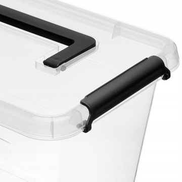 POJEMNIK PLASTIKOWY Z POKRYWKĄ RĄCZKĄ DOMOWY MOXOM SIMPLESTORE 8,5 L