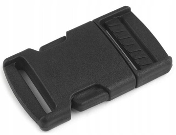 KLAMRA Plastikowa Zapięcie Zatrzask Do Taśmy Plecak Czarna - 25mm 10szt