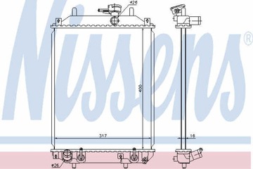 CHLADIČ DAIHATSU CHARADE (L2_) (03-), CUORE VII (L251) (03-)