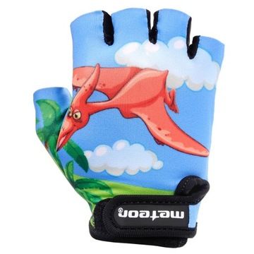 Rękawiczki rowerowe Meteor Kids XS Dinosaurs