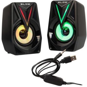 НАБОР ДИНАМИКОВ ДЛЯ НОУТБУКА BALANCE 2.0 GAMING LED RGB USB 5V 8W