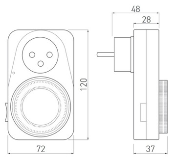 Таймер GTV PC-MECH24-00