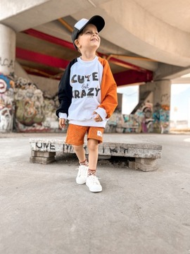 Шорты хлопковые FUN KIDS 128/134 оранжевые